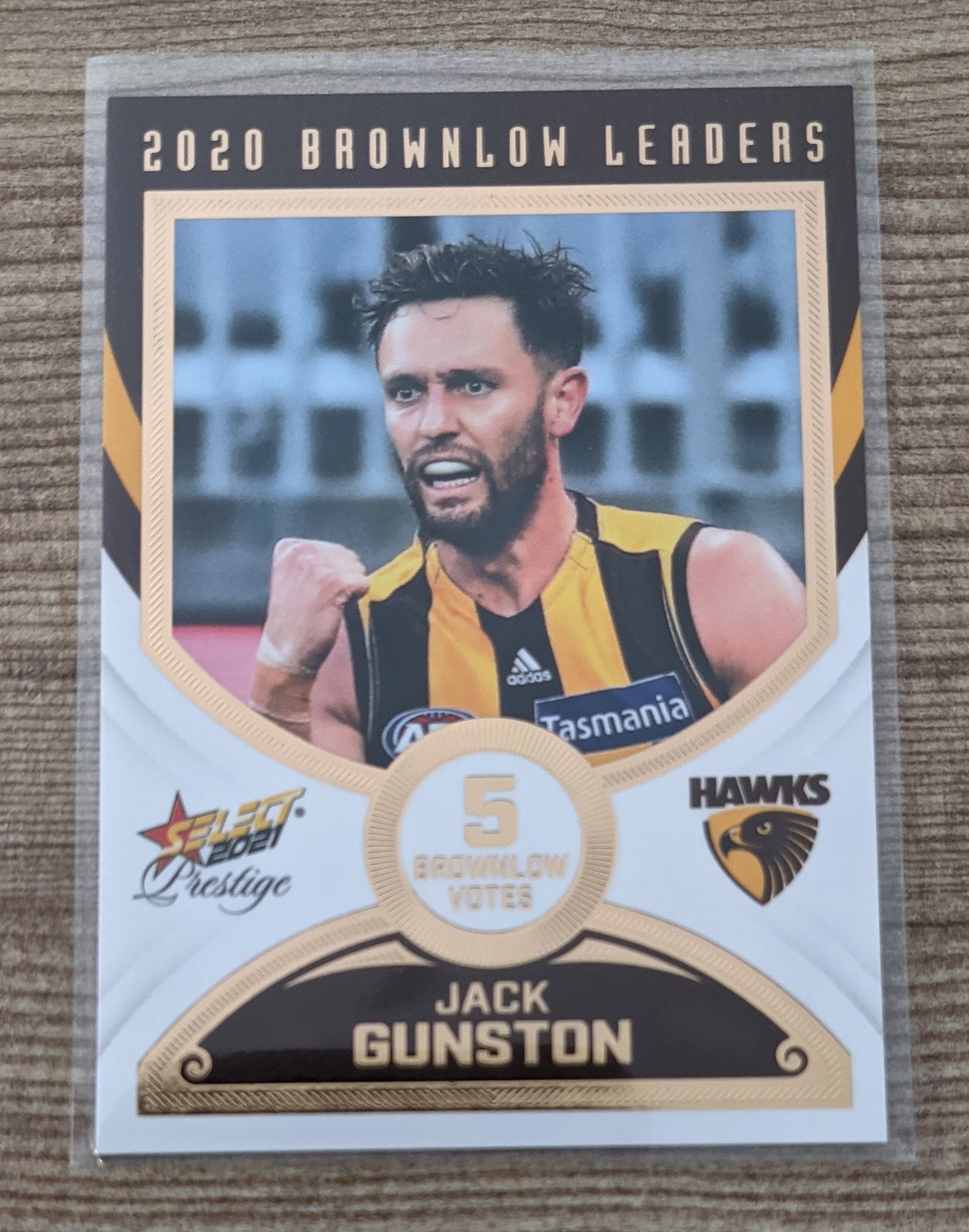 2021 AFL Select Prestige Brownlow Leaders Hawthorn Jack Gunston 48/80