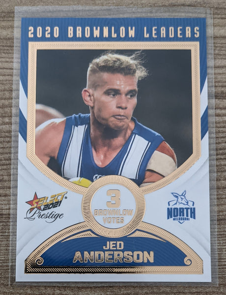 2021 AFL Select Prestige Brownlow Leaders North Melbourne Jed Anderson 36/80