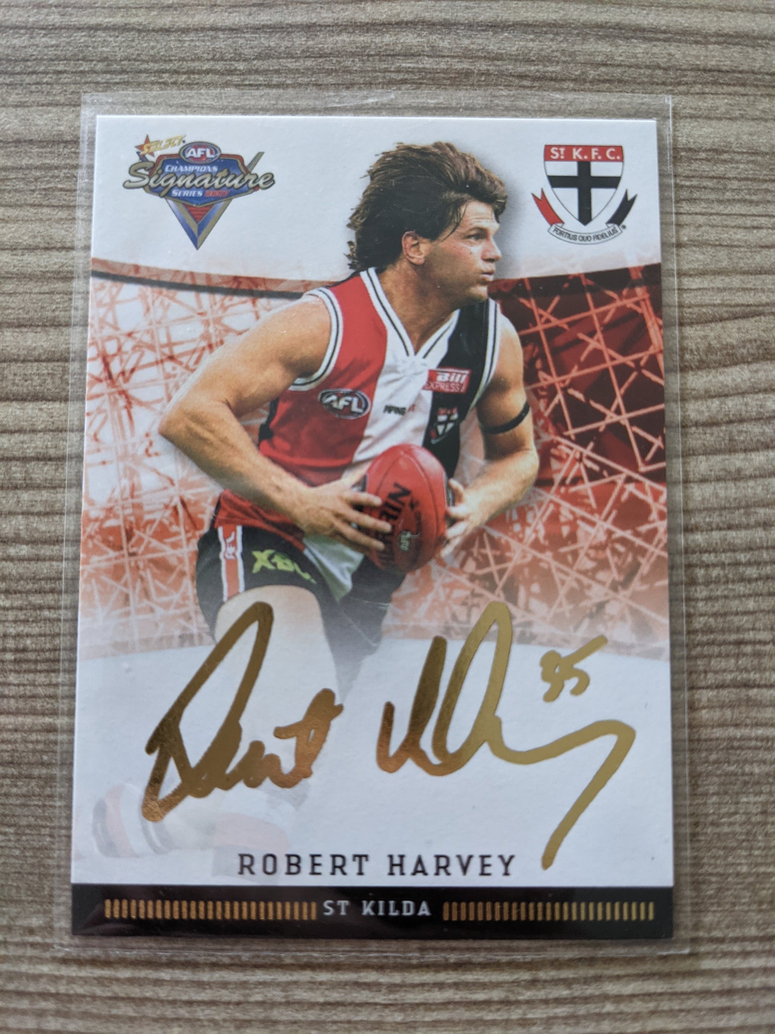 AFL 2007 Select Champions Robert Harvey St Kilda Foil Signature