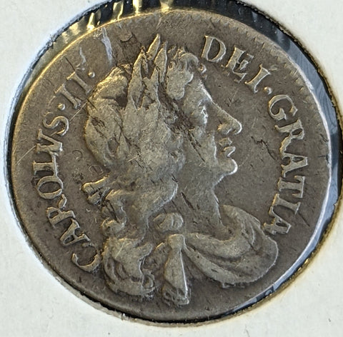Great Britain 1681 Charles II Silver Groat