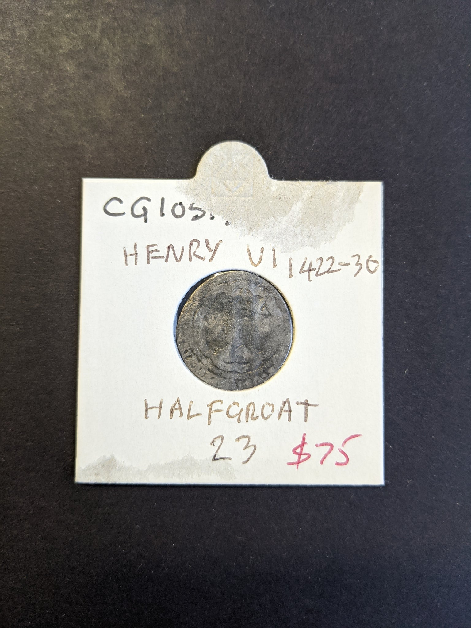 Great Britain 1422-30 Henry VI Silver Half Groat