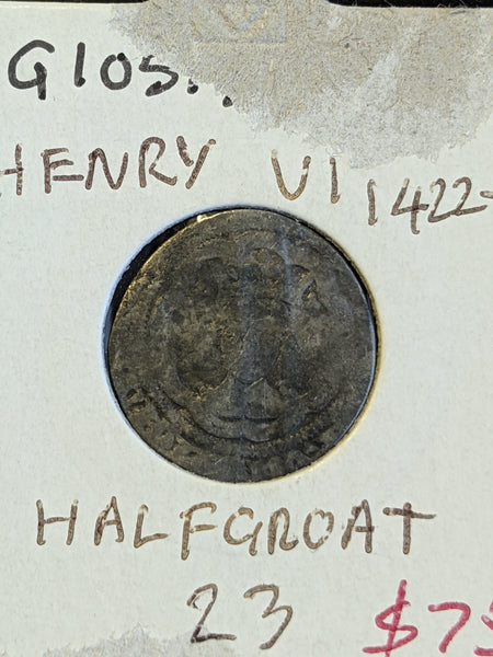 Great Britain 1422-30 Henry VI Silver Half Groat