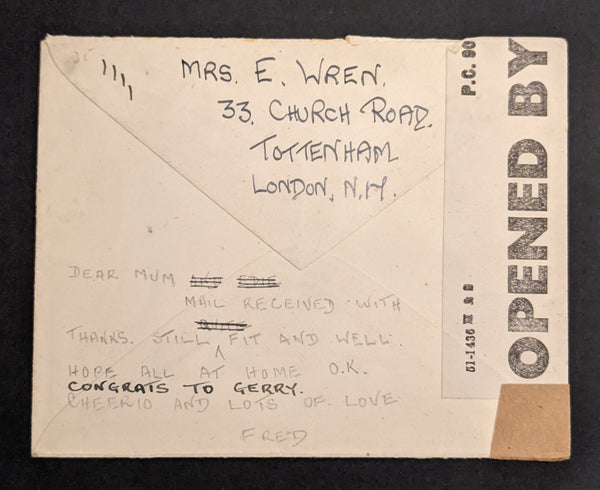 Great Britain WW2 POW Mail Opened by Examiner Japanese Red Cross Tokyo