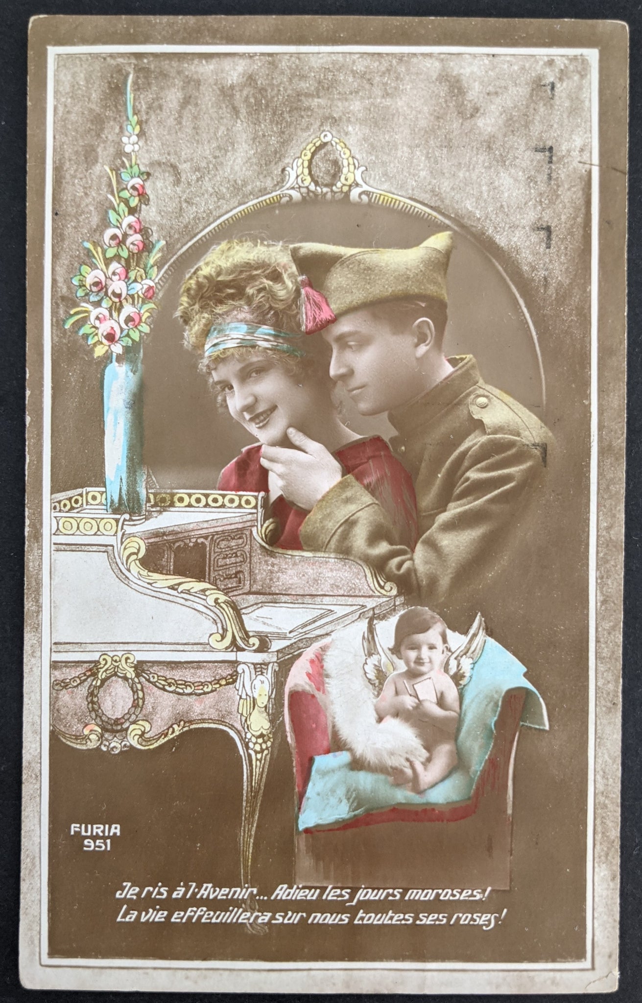 Olympics 1920 Olympic Games. Antwerp Belgium Slogan on Postcard