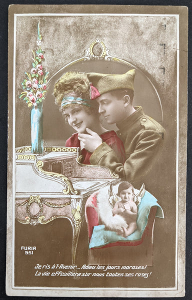 Olympics 1920 Olympic Games. Antwerp Belgium Slogan on Postcard