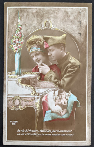 Olympics 1920 Olympic Games. Antwerp Belgium Slogan on Postcard
