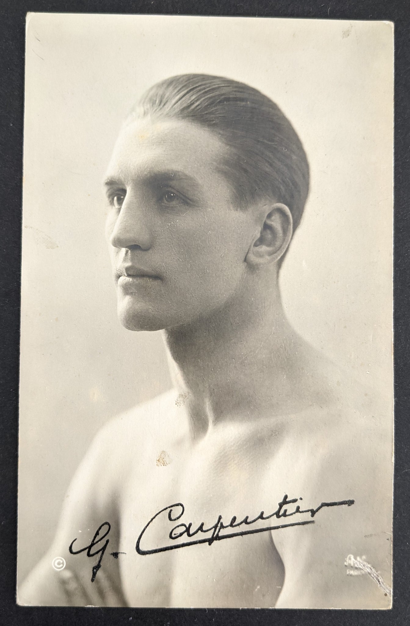 France 1924 Paris Olympic Games Athlete Portrait Postcard