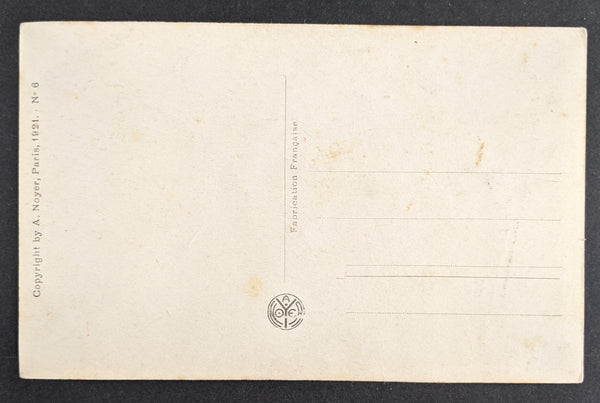 France 1924 Paris Olympic Games Athlete Portrait Postcard