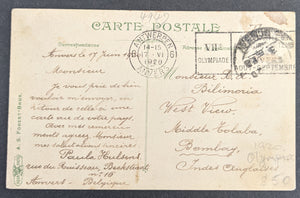 Olympics 1920 Olympic Games Antwerp Belgium Slogan on Cover