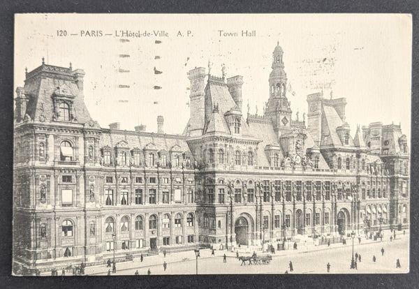 France 1924 Paris Olympics Olympic Games France CDS & Slogan Cancel Hotel Postcard