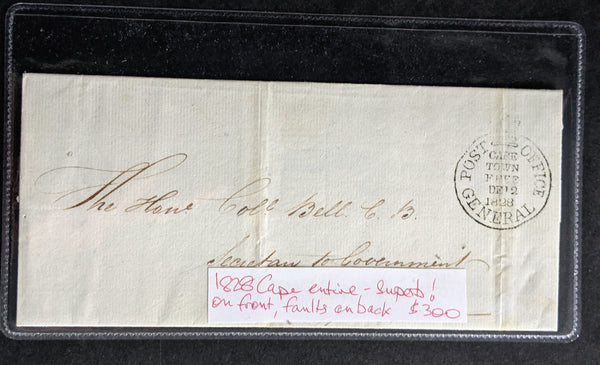 Cape of Good Hope South Africa 1828 Entire Superb