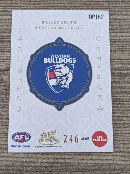 2021 AFL Select Optimum Plus Bailey Smith Western Bulldogs