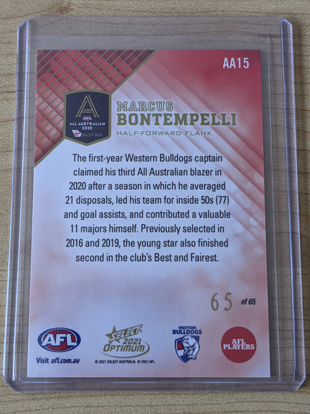 2021 AFL Select Optimum All Australian Marcus Bontempelli 65/65