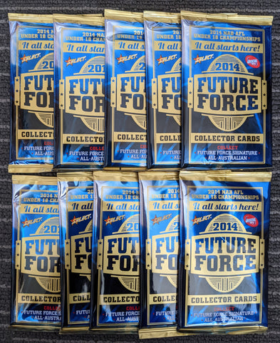 2014 10 x AFL Select Future Force Sealed Packets