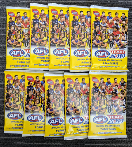 2013 10 x AFL Teamcoach Sealed Packets