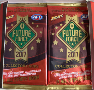2017 10 x AFL Select Future Force Sealed Packets