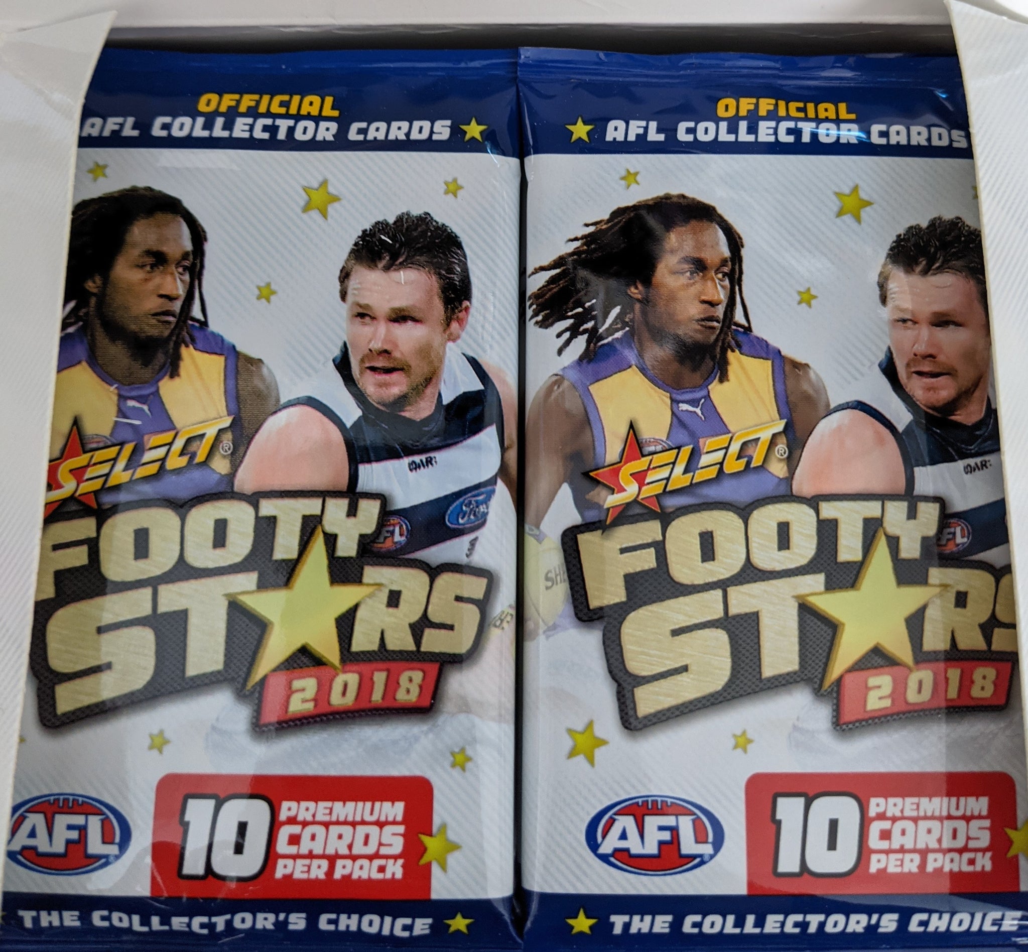 2018 10 x AFL Select Footy Stars Packets