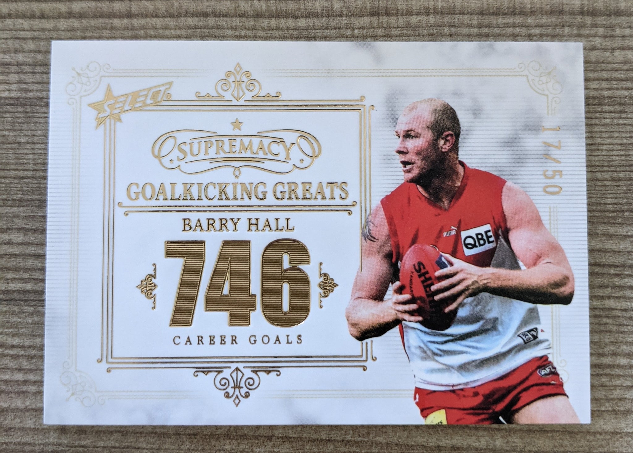 2021 AFL Select Supremacy Goalkicking Greats Barry Hall Sydney 17/50