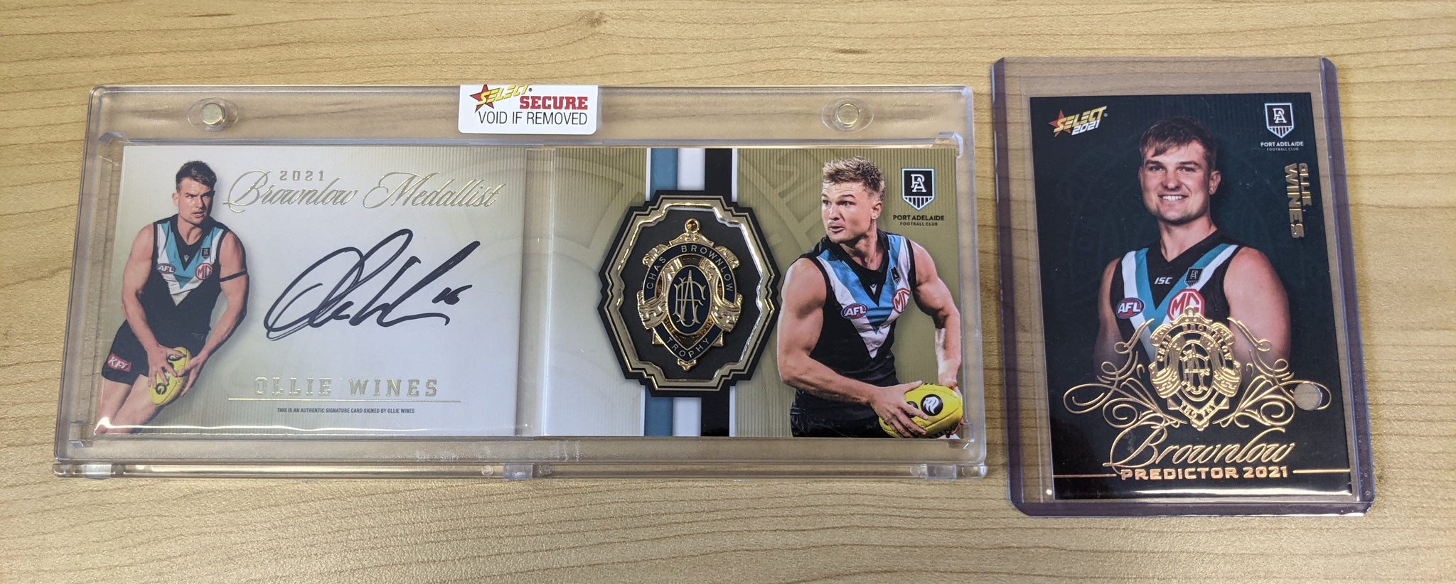 2021 AFL Select Brownlow Medal Booklet Ollie Wines Port Adelaide