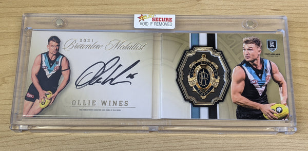 2021 AFL Select Brownlow Medal Booklet Ollie Wines Port Adelaide