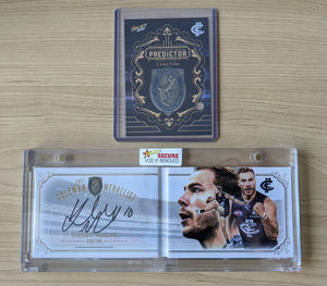 2021 AFL Select Footy Stars Coleman Medalist Booklet Harry McKay Carlton