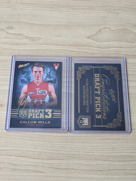 2015 AFL Select Future Force Draft Pick 3 Callum Mills Sydney