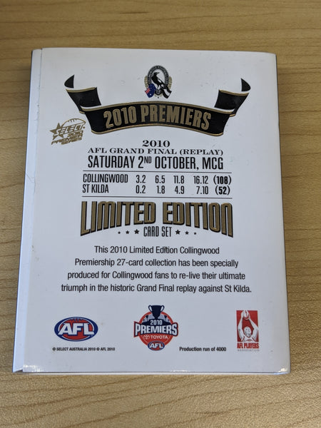 AFL 2010 Select Premiers Series Box Card Set Collingwood
