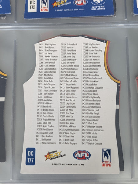 2006 AFL Select Champions & Supreme Die Cut Jersey Set 177