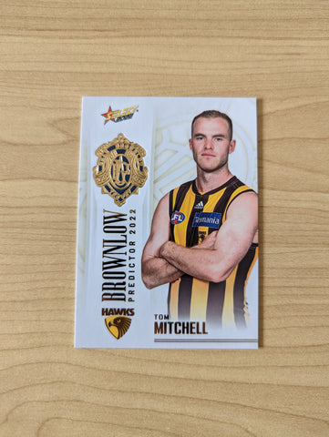 2022 AFL Select Footy Stars Tom Mitchell Brownlow Predictor Hawthorn BPG55