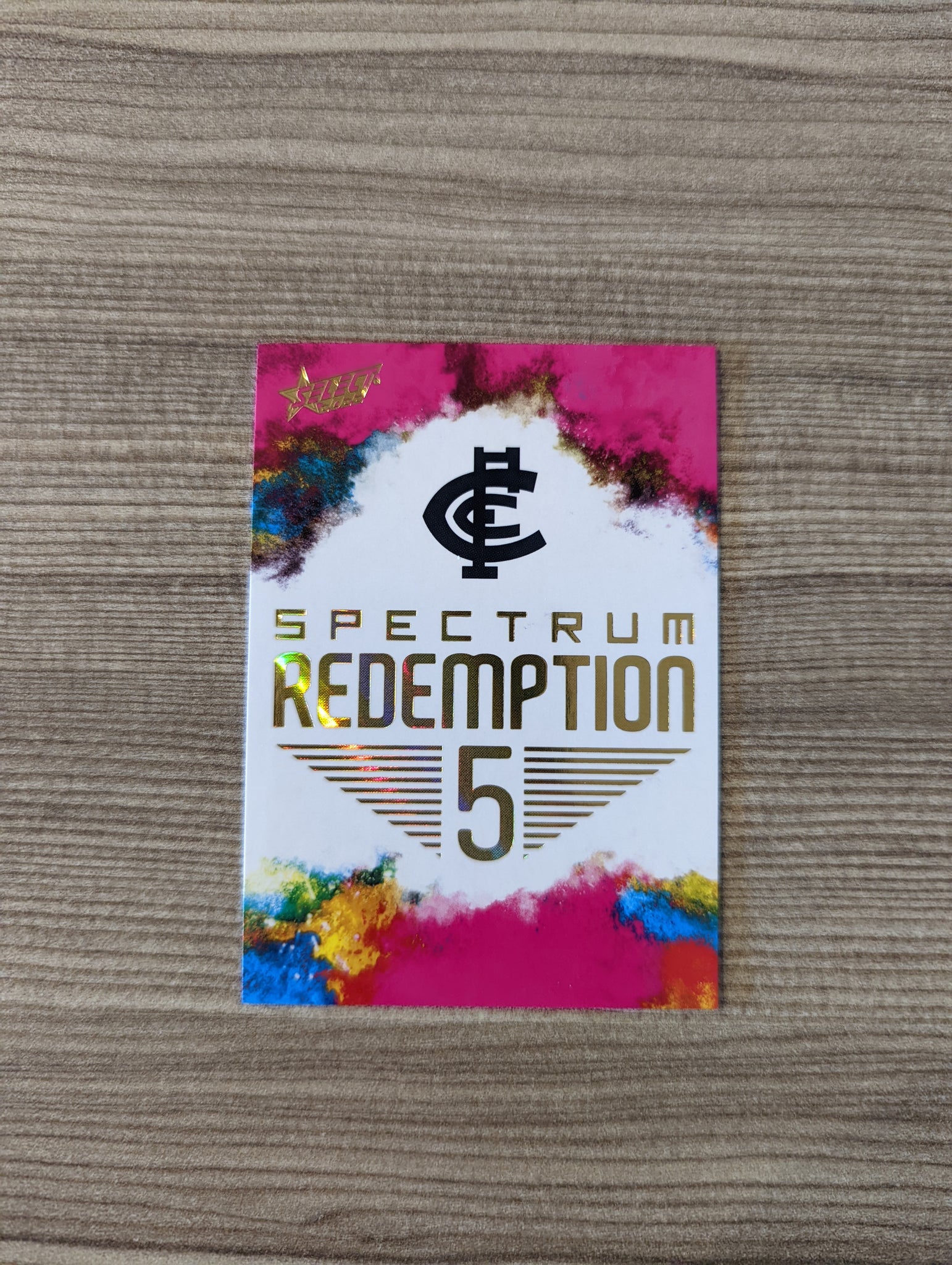 2022 AFL Select Footy Stars Spectrum Redemption 5 Carlton Low 007/125