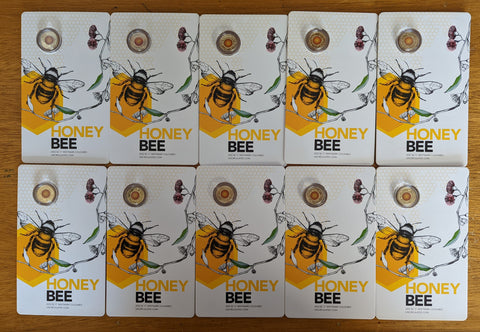 Australia 2022 Royal Australian Mint 10x $2 Honey Bee C Mintmark Coloured Uncirculated Coin