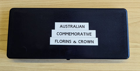 Australia 1927-54 Commemorative Florins and Crown Set of 5 in plush box