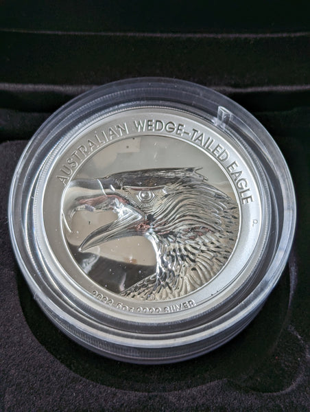 2022 Perth Mint 5oz Wedge-Tailed Eagle Silver Ultra High Relief