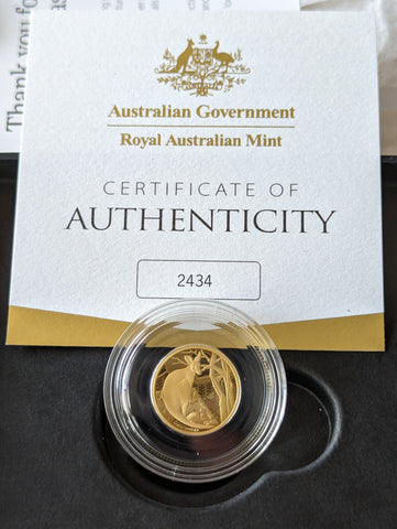 2022 Royal Australian Mint $10 1/10oz Gold Proof Coin - Impressions of Australia