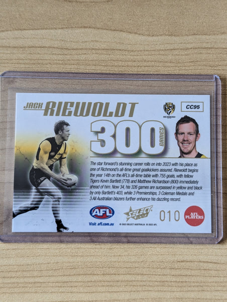 2023 AFL Footy Stars 300 Game Case Card Jack Riewoldt Richmond