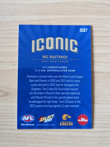 2023 AFL Footy Stars Iconic Nic Naitanui West Coast Eagles