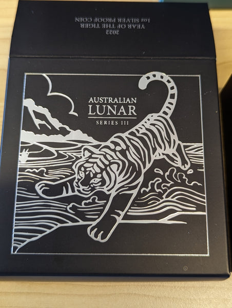 2022 Year of The Tiger Perth Mint 1oz Silver Proof Coin