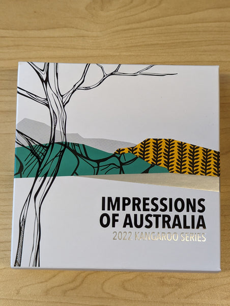 2022 Royal Australian Mint $1 Impressions of Australia Kangaroo Series Fine Silver Proof