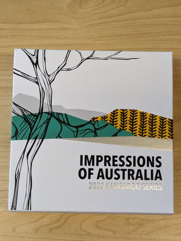 2022 Royal Australian Mint $1 Impressions of Australia Kangaroo Series Fine Silver Proof