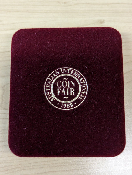 Australia 1988 Royal Australian Mint International Coin Fair Holey Dollar Silver Medal. Only 1000 struck