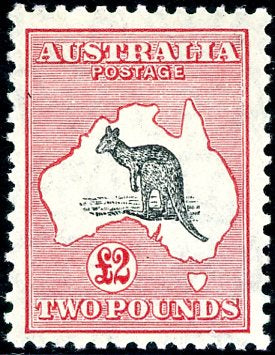Australia SG 138 £2 Two Pound Kangaroo C of A Wmk MUH