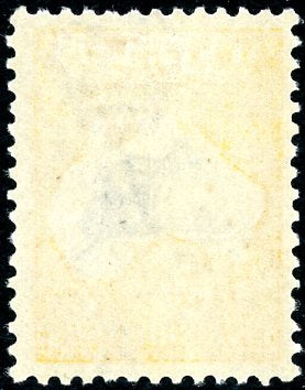 Australia SG 30 5/- Grey & Yellow Kangaroo 2nd Watermark Superb MLH