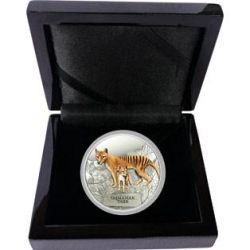 Tuvalu 2011 Endangered and Extinct Series Tasmanian Tiger 1oz 999 Silver Proof Coin Box Cert