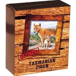 Tuvalu 2011 Endangered and Extinct Series Tasmanian Tiger 1oz 999 Silver Proof Coin Box Cert
