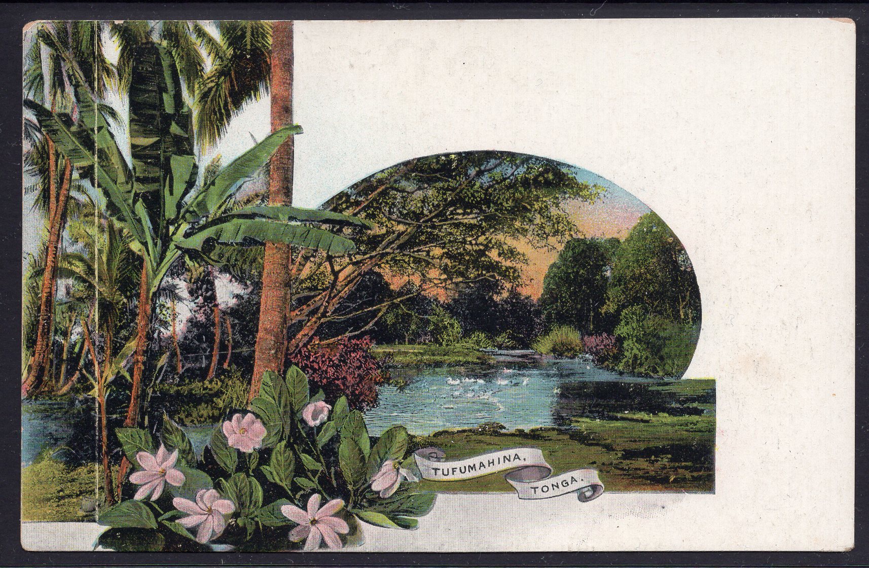 Tonga Toga 1d Stamp Tufumahina Postcard Mint