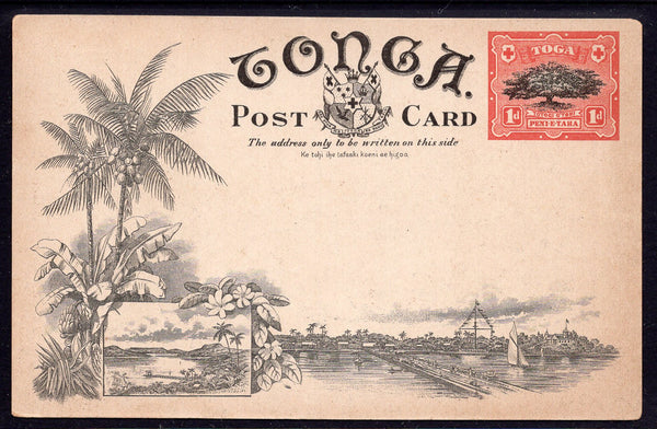 Tonga Toga 1d Stamp Tufumahina Postcard Mint