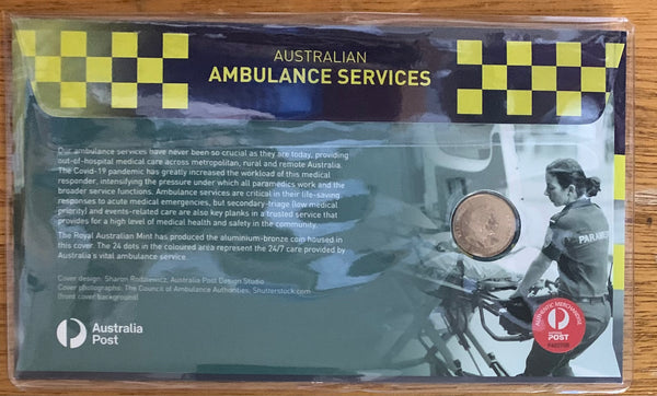 2022 Colored $2 Ambulance Canberra Stamp Show Supporters Club Limited Edition of 100 PNC