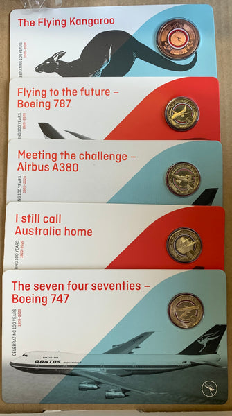 2020 RAM $1 Qantas Centenary 100 Years 11 Coins Box Set