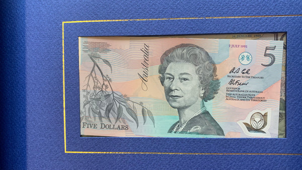 Australia 1991 25 Years of Decimal Currency  Coins & Banknotes Folder