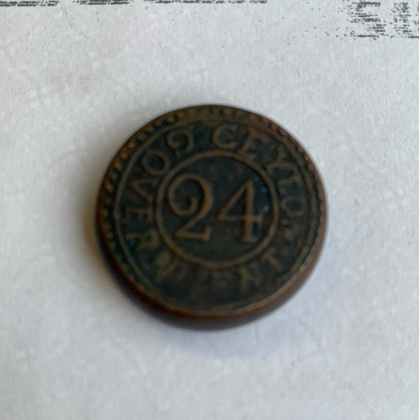 Ceylon 1803 1/24 Rixdollar KM 64 EF